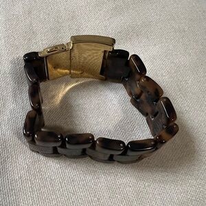 Michael Kors Tortoise Buckle Chain Link Bracelet